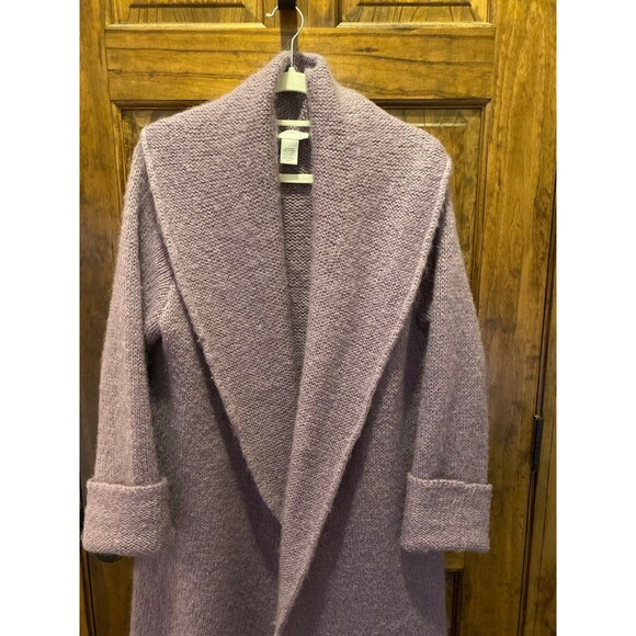 Soft Surroundings Telluride Lavender Sweater Women's Long Cardigan Size XL - Picture 3 of 12